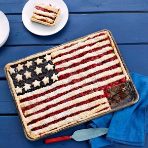 Berry flag tart